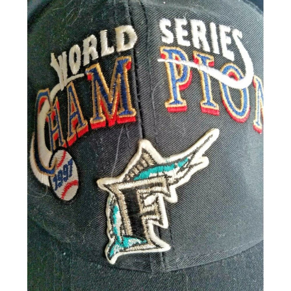 Florida Marlins MLB Logo 7 1997 World Series Champions Snapback Cap Hat New